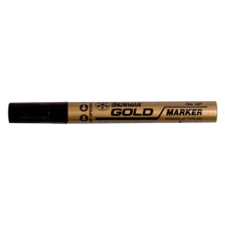 Marker olejowy Snowman gruby złoty złoty 1,5-3,00mm okrągła końcówka