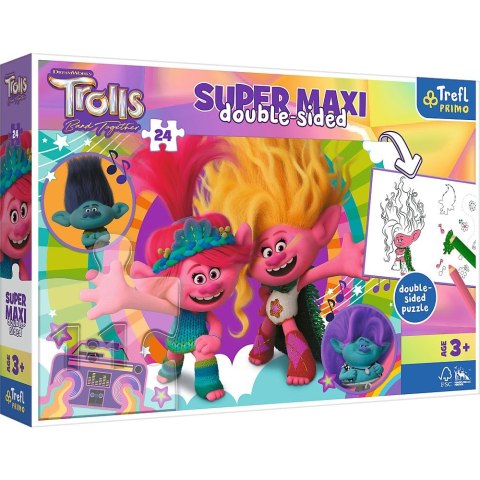 Puzzle Trefl Universal Trolls 3 Wesoły dzień Trolli 24 el. (41017) Puzzle Trefl Universal Trolls 3 Wesoły dzień Trolli 24 el. (41017)