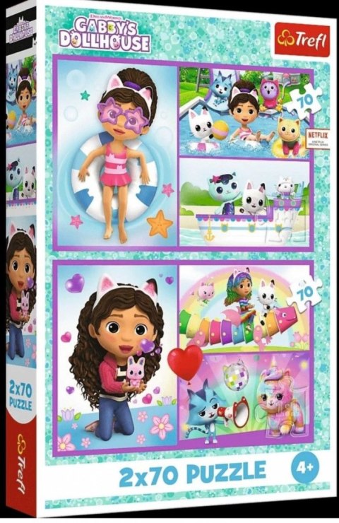 Puzzle Trefl Gabby Baw się z Gabby 140 el. (34438) Puzzle Trefl Gabby Baw się z Gabby 140 el. (34438)