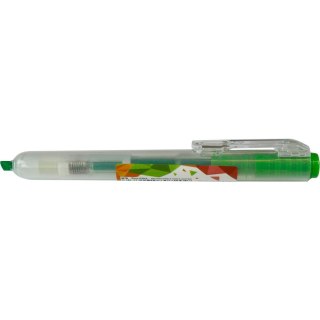 Zakreślacz M&G Fluo-Click automatyczny zielony 1,0-4,0mm (AHM27371)