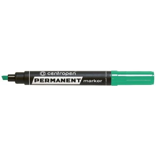 Marker permanentny Centropen 8576 zielony 2,0-5,0mm ścięta końcówka