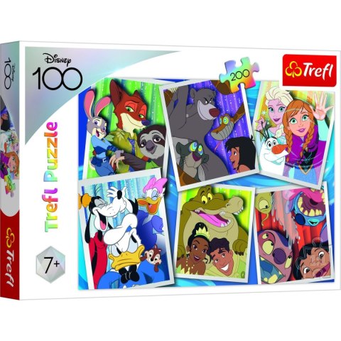 Puzzle Trefl Bohaterowie Disney 200 el. (13299) Puzzle Trefl Bohaterowie Disney 200 el. (13299)