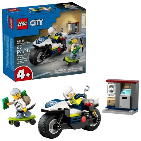 Klocki konstrukcyjne Lego City Pościg na motocyklu policyjnym (60455) Klocki konstrukcyjne Lego City Pościg na motocyklu policyjnym (60455)