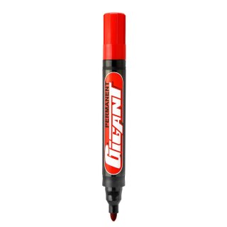 Marker permanentny Kamet permanent GIGANT czerwony 1,5-2,5mm okrągła końcówka (K-1069)