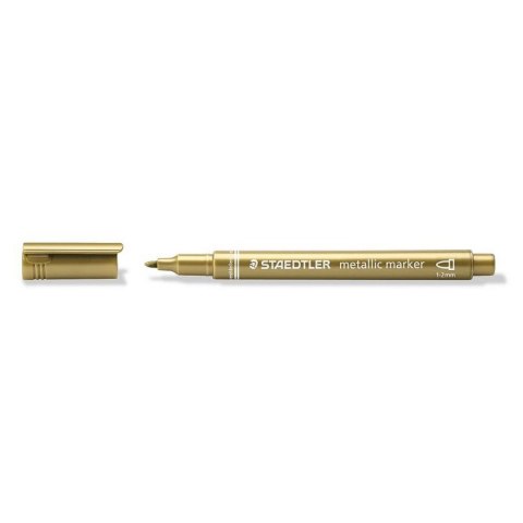 Marker permanentny Staedtler metaliczny złoty 1,0-2,0mm okrągła końcówka (8323-11) Marker permanentny Staedtler metaliczny złoty 1,0-2,0mm okrągła końcówka (8323-11)