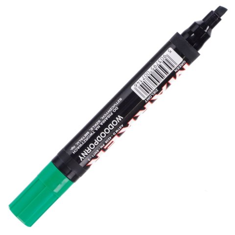 Marker permanentny Kamet Gigant zielony 1,0-5,0mm ścięta końcówka Marker permanentny Kamet Gigant zielony 1,0-5,0mm ścięta końcówka