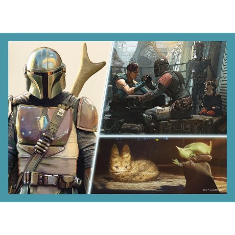 Puzzle Trefl Mandalorian 4w1 4w1 el. (34397) Puzzle Trefl Mandalorian 4w1 4w1 el. (34397)
