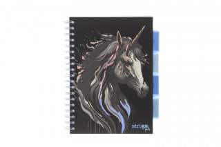 Kołozeszyt (kołobrulion) Strigo PROJECT BOOK UNICORN B5 100k. 80g krata (PADS022)