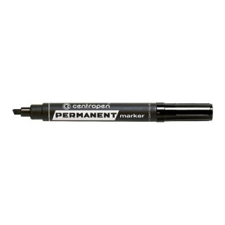 Marker permanentny Centropen 8576 czarny 2,0-5,0mm ścięta końcówka (585760112)