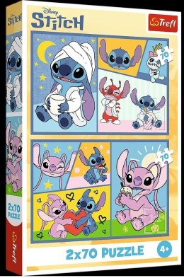 Puzzle Trefl Stitch Ze Stitchem nie ma nudy 140 el. (34441)