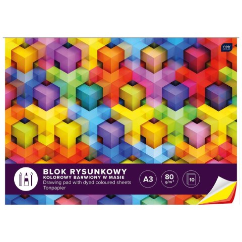 Blok rysunkowy Interdruk A3 mix 80g 10k (BLRA3K10) Blok rysunkowy Interdruk A3 mix 80g 10k (BLRA3K10)