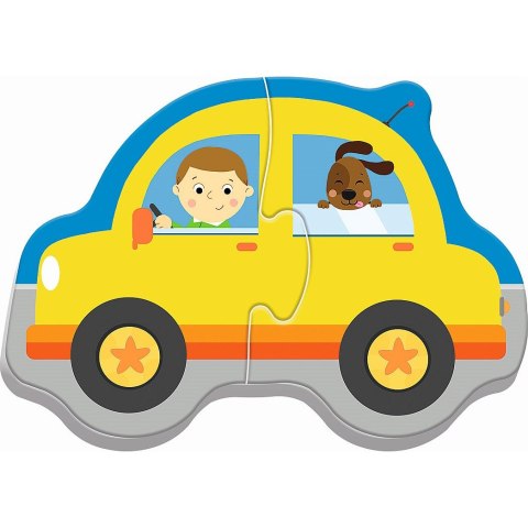 Puzzle Trefl puzzle baby classic pojazdy 2 el. (36075) Puzzle Trefl puzzle baby classic pojazdy 2 el. (36075)
