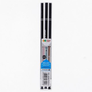 Wkład do długopisu wymazywalny Happy Color czarny 0,5mm (HA AKR67K35-9)