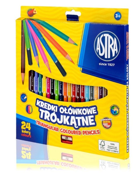 Kredki ołówkowe Astra Vision 24 kol. (312110003) Kredki ołówkowe Astra Vision 24 kol. (312110003)