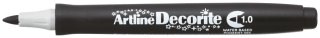 Marker permanentny Artline decorite czarny 1,0mm pędzelek końcówka (AR-033 3 2)