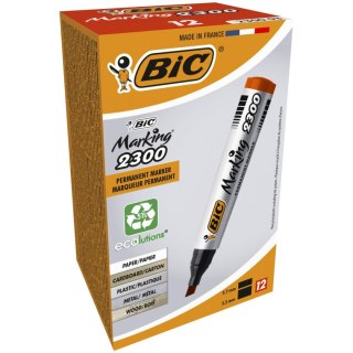Marker permanentny Bic Marking 2300 czerwony 3,7-5,5mm ścięta końcówka (8209243)