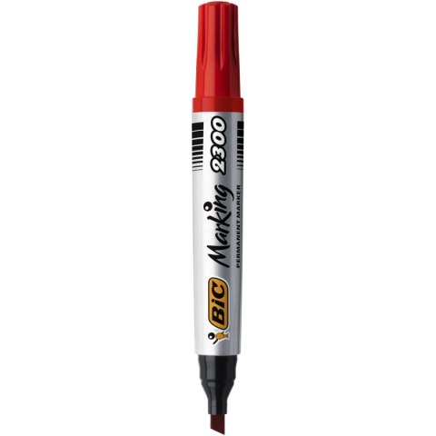 Marker permanentny Bic Marking 2300 czerwony 3,7-5,5mm ścięta końcówka (8209243) Marker permanentny Bic Marking 2300 czerwony 3,7-5,5mm ścięta końcówka (8209243)