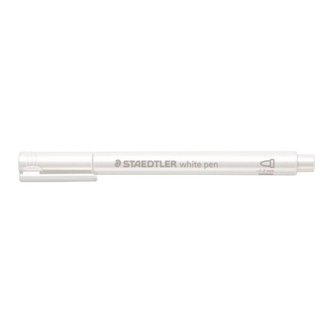 Marker permanentny Staedtler metaliczny biały 1-2mm okrągła końcówka (8323-0) Marker permanentny Staedtler metaliczny biały 1-2mm okrągła końcówka (8323-0)
