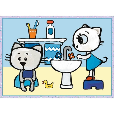 Puzzle Trefl Dzień Kici Koci 4w1 el. (34372) Puzzle Trefl Dzień Kici Koci 4w1 el. (34372)