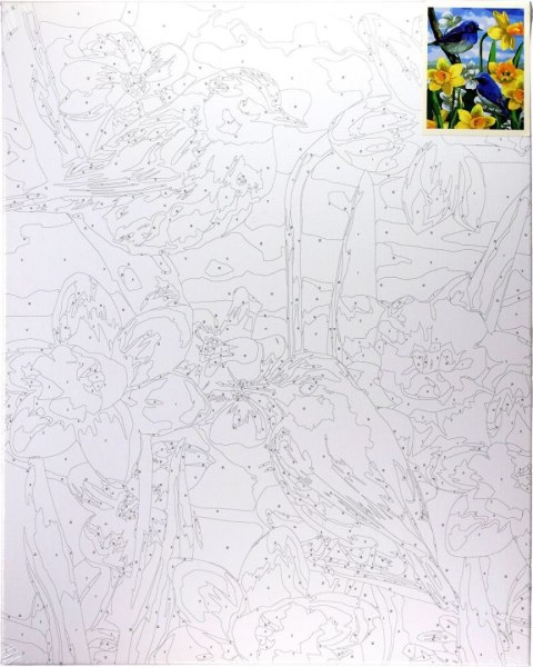 Zestaw kreatywny Flamingo Line Malowanie po numerach 40x50cm Ptaszki na żonkilach (FSY689) Zestaw kreatywny Flamingo Line Malowanie po numerach 40x50cm Ptaszki na żonkilach (FSY689)