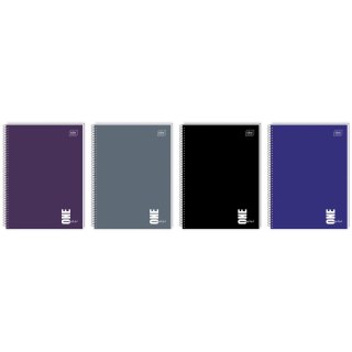 Kołozeszyt (kołobrulion) Interdruk ONE COLOR 80# A6 80k. 70g krata