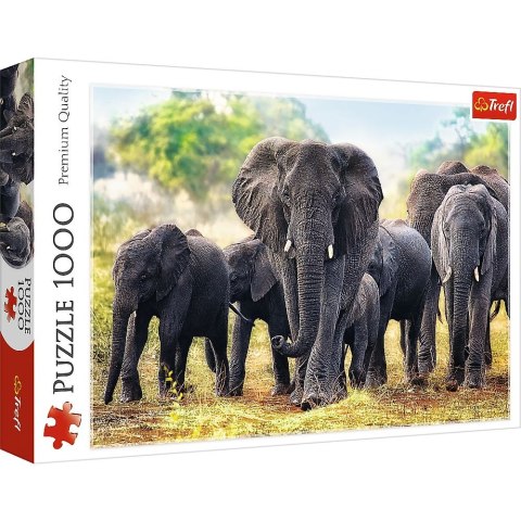 Puzzle Trefl Afrykańskie słonie 1000 el. (10442) Puzzle Trefl Afrykańskie słonie 1000 el. (10442)