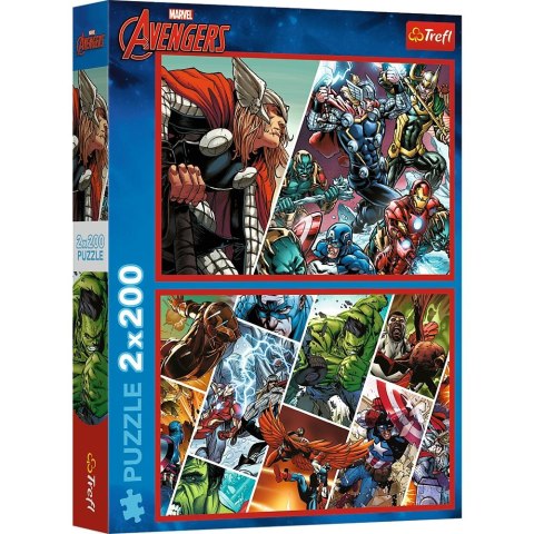 Puzzle Trefl Avengers 2x200 el. (13318) Puzzle Trefl Avengers 2x200 el. (13318)