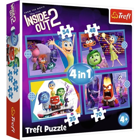 Puzzle Trefl Disney Emocje rządzą 4w1 el. (34652) Puzzle Trefl Disney Emocje rządzą 4w1 el. (34652)