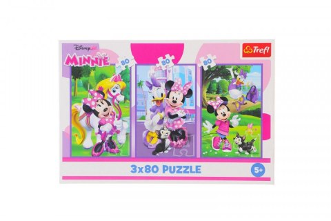 Puzzle Trefl Myszka Miki Minnie i przyjaciele 3x80 el. (34889) Puzzle Trefl Myszka Miki Minnie i przyjaciele 3x80 el. (34889)