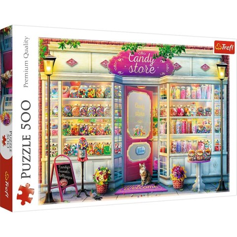 Puzzle Trefl Sklepik ze słodyczami 500 el. (37407) Puzzle Trefl Sklepik ze słodyczami 500 el. (37407)