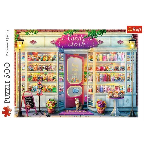 Puzzle Trefl Sklepik ze słodyczami 500 el. (37407) Puzzle Trefl Sklepik ze słodyczami 500 el. (37407)