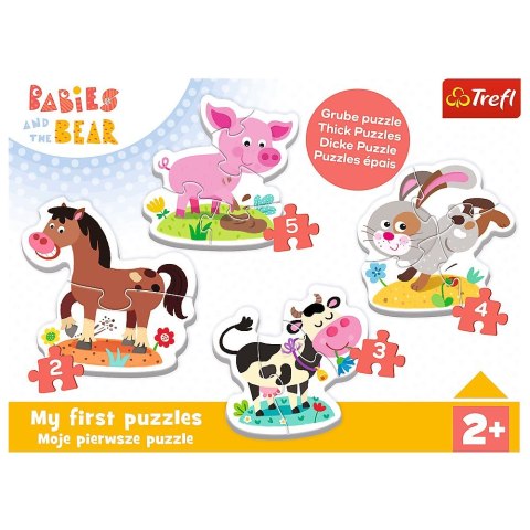 Puzzle Trefl puzzle baby classic Bobaskowe zwierzątka (36127) Puzzle Trefl puzzle baby classic Bobaskowe zwierzątka (36127)