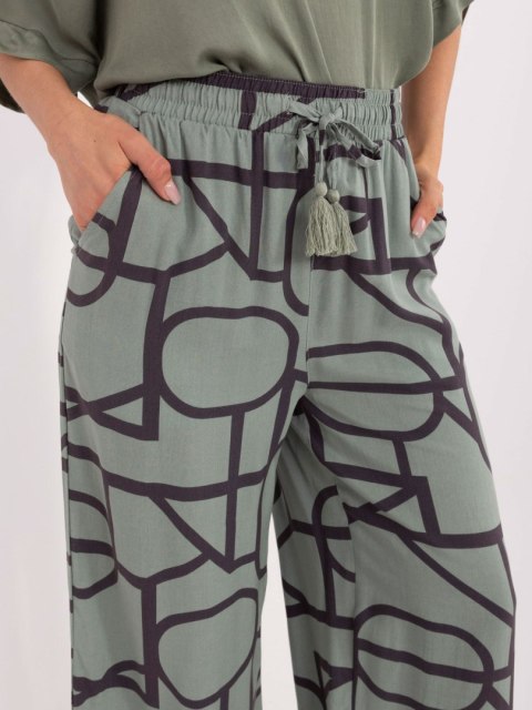 Spodnie D73771M62237G pistacjowy L