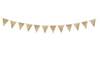 Girlanda Partydeco Flagietki, kraft, 2,1 m (FLG17)