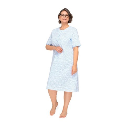 KOSZULA DAMSKA BASIA 263 KR L kwiatki 22 KOSZULA DAMSKA BASIA 263 KR L kwiatki 22