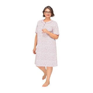 KOSZULA DAMSKA BASIA 263 KR L kwiatki 23