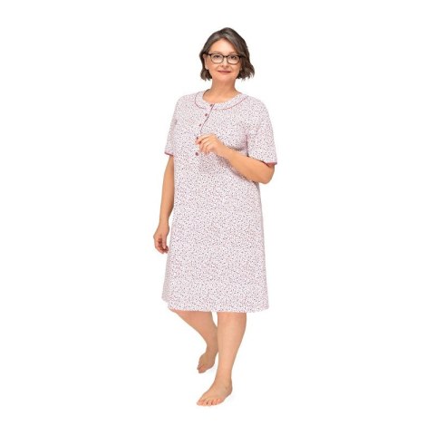 KOSZULA DAMSKA BASIA 263 KR M kwiatki 23 KOSZULA DAMSKA BASIA 263 KR M kwiatki 23