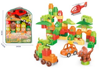 Klocki konstrukcyjne Lean dino 49 el. (23504)