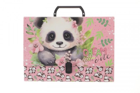 Teczka z szerokim grzbietem na klips Panda A4 różne Derform (TRGPA10) Teczka z szerokim grzbietem na klips Panda A4 różne Derform (TRGPA10)