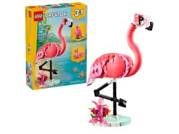 Klocki konstrukcyjne Lego Creator 3w1 Dzikie zwierzęta: różowy flaming (31165)
