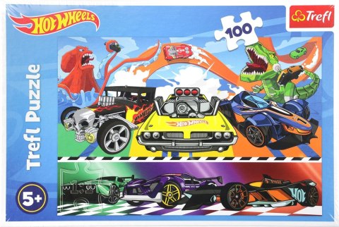 Puzzle Trefl Hot Wheels Pędzące samochody 100 el. (16466) Puzzle Trefl Hot Wheels Pędzące samochody 100 el. (16466)