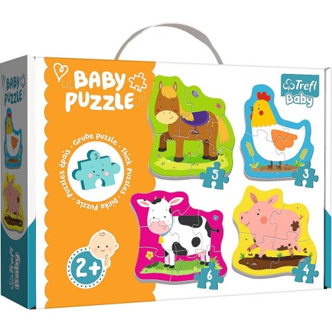 Puzzle Trefl baby classic zierzęta na wsi 3, 4, 5, 6 el. (36070) Puzzle Trefl baby classic zierzęta na wsi 3, 4, 5, 6 el. (36070)