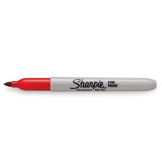 Marker permanentny Paper Mate czerwony okrągła końcówka