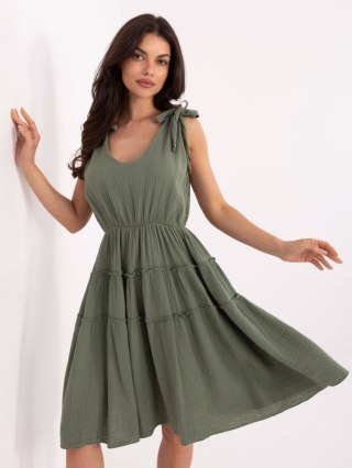 Sukienka MI-SK-92179.14 khaki