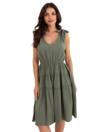 Sukienka MI-SK-92179.14 khaki