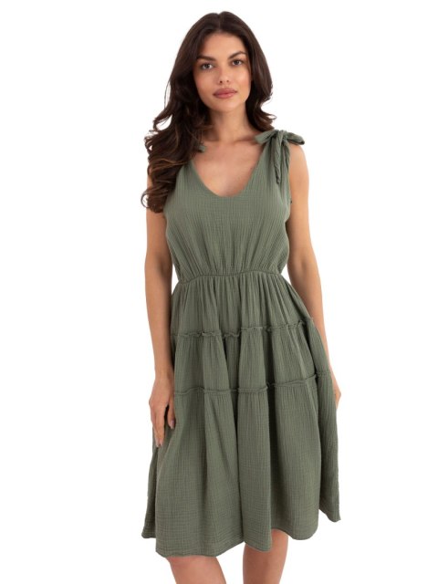 Sukienka MI-SK-92179.14 khaki