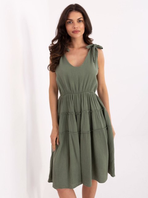 Sukienka MI-SK-92179.14 khaki