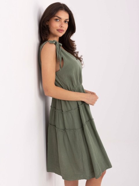 Sukienka MI-SK-92179.14 khaki
