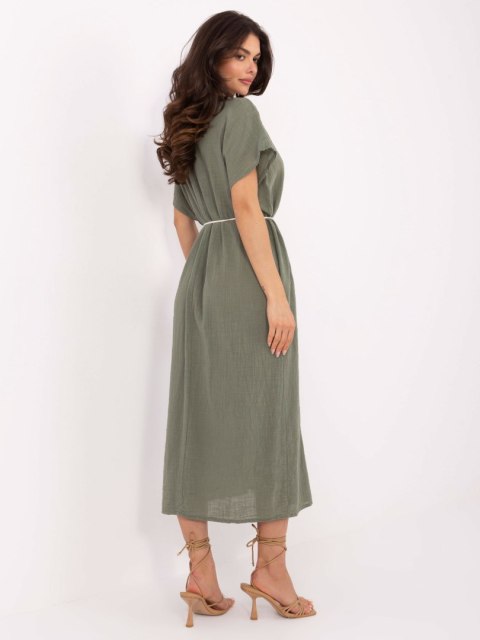 Sukienka TW-SK-BI-2022126.59 khaki S Sukienka TW-SK-BI-2022126.59 khaki S