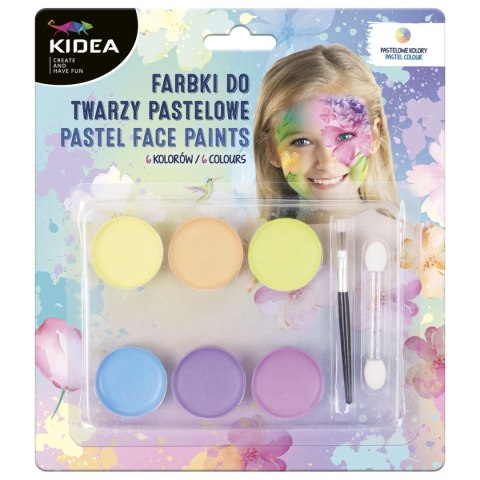 Farba do malowania twarzy Derform kidea Pastel 6 kolor. (FDTP6KA) Farba do malowania twarzy Derform kidea Pastel 6 kolor. (FDTP6KA)